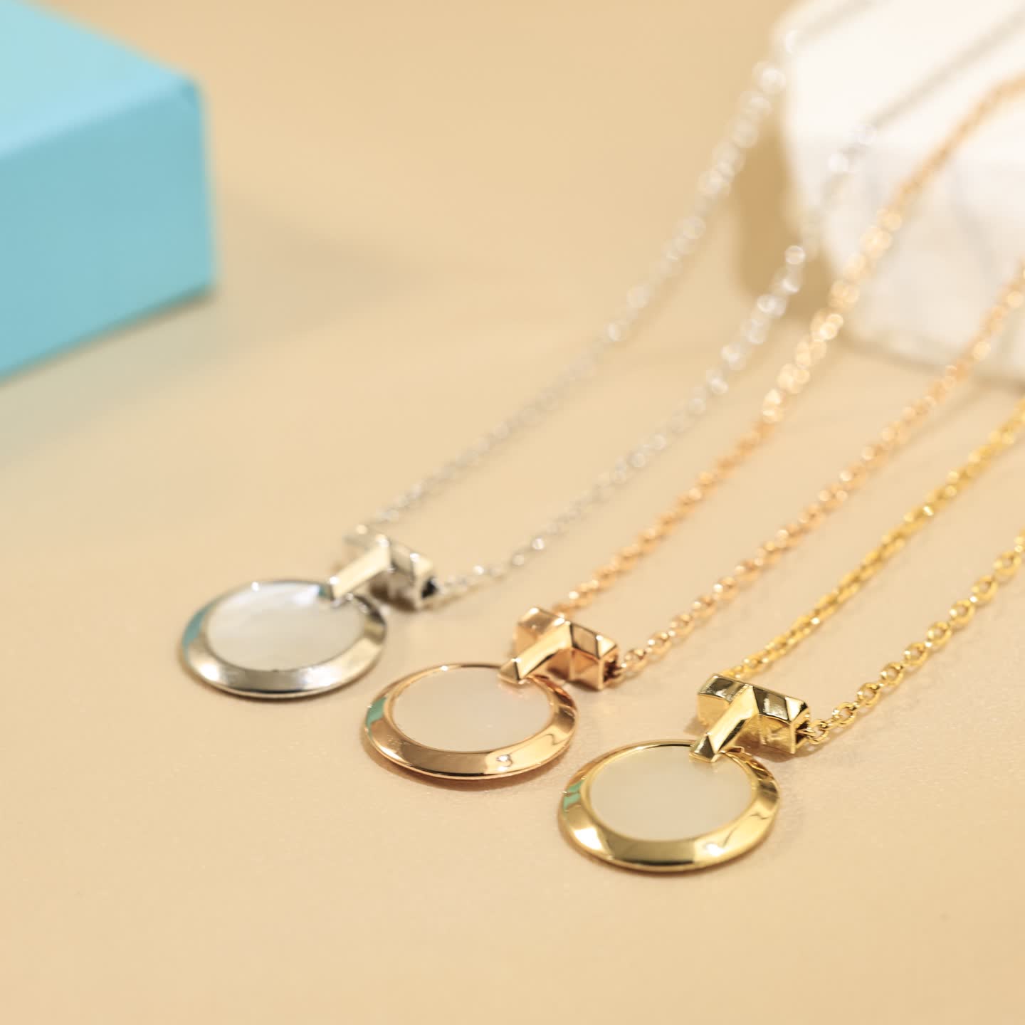 Tiffany & Co Elegant Circle Pendant Necklace